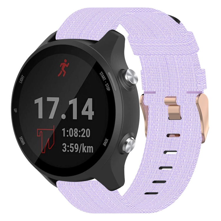 20mm Nylon Woven Watch Band, For Garmin Forerunner 245 Music, For Garmin Forerunner 645, For Garmin Forerunner 645 Music