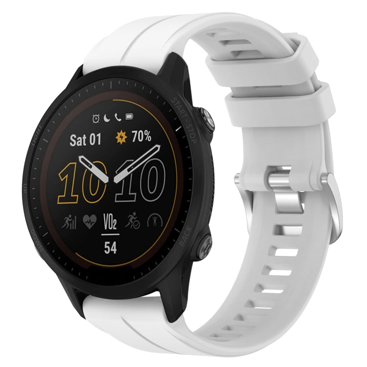 22mm Solid Color Silicone Watch Band, For Garmin Forerunner 955, For Garmin Descent G1, For Garmin Instinct 2, For Garmin Instinct