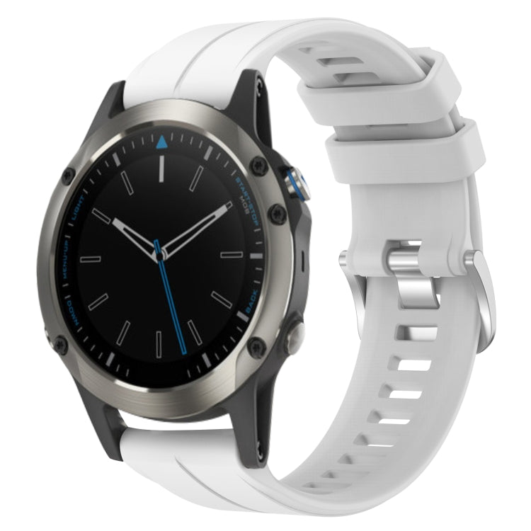 22mm Solid Color Silicone Watch Band, For Garmin Quatix 5 Sapphire, For Garmin Forerunner 945, For Garmin Forerunner 935