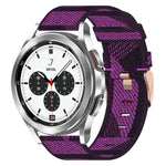 20mm Nylon Woven Watch Band, For Samsung Galaxy Watch 4 40mm, For Samsung Galaxy Watch 4 44mm, For Samsung  Galaxy Watch 4 Classic 42mm, For Samsung  Galaxy Watch 4 Classic 46mm, For Samsung Galaxy Watch 3 41mm, For Samsung Galaxy Watch Active 2 40mm