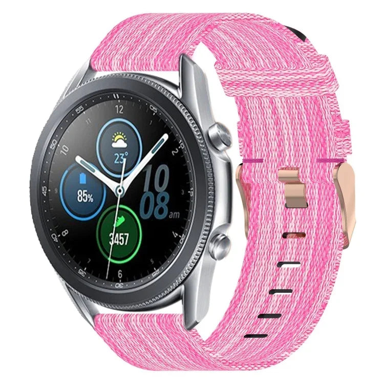 Correia de Relógio em Nylon Trançado de 22mm, Para Samsung Galaxy Watch3 45mm, Para Samsung Galaxy Watch 46mm, Para Samsung Gear S3 Classic, Para Samsung Gear S3 Frontier