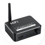 Receptor de Música Bluetooth B35S 5.2 Conversor Digital para Analógico Suporta U-disk Fibra Coaxial, B35S