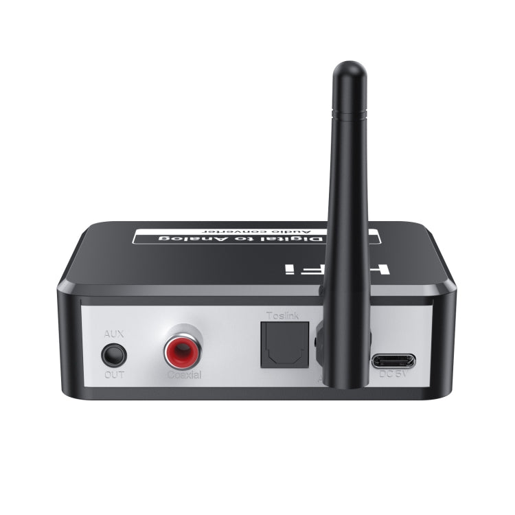 Receptor de Música Bluetooth B35S 5.2 Conversor Digital para Analógico Suporta U-disk Fibra Coaxial, B35S