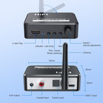 Receptor de Música Bluetooth B35S 5.2 Conversor Digital para Analógico Suporta U-disk Fibra Coaxial, B35S