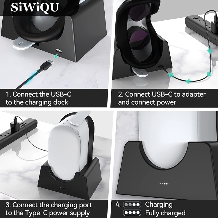 Suporte de Carregamento VR para Oculus Quest 2 Acessórios VR Suporte de Armazenamento do Host, Suporte de Carregamento VR