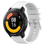 Correia de Silicone com Fivela Prateada Saliente, Para Samsung Galaxy Watch 46mm 22mm