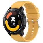 Correia de Silicone com Fivela Prateada Saliente, Para Samsung Galaxy Watch 46mm 22mm