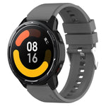 Correia de Silicone com Fivela Prateada Saliente, Para Samsung Galaxy Watch 46mm 22mm