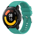 Correia de Silicone com Fivela Prateada Saliente, Para Samsung Galaxy Watch 46mm 22mm