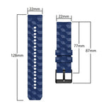 Correia de Silicone Bicolor com Padrão de Futebol de 22mm, Para Samsung Galaxy Watch3 45mm, Para Samsung Galaxy Watch 46mm, Para Samsung Gear S3 Classic, Para Samsung Gear S3 Frontier