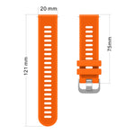 Correia de relógio em silicone 20mm com sarja, para Samsung Galaxy Watch 3 41mm, para Samsung Galaxy Watch Active 2 40mm, para Samsung Galaxy Watch Active 2 44mm, para Samsung Galaxy Watch Active 40mm