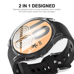 Capa TPU Suave Transparente ENKAY Hat-Prince de Cobertura Total, Para Samsung Galaxy Watch 5 40mm, Para Samsung Galaxy Watch 5 44mm