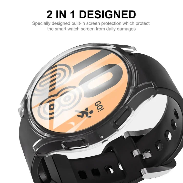 Capa TPU Suave Transparente ENKAY Hat-Prince de Cobertura Total, Para Samsung Galaxy Watch 5 40mm, Para Samsung Galaxy Watch 5 44mm