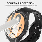 Capa TPU Suave Transparente ENKAY Hat-Prince de Cobertura Total, Para Samsung Galaxy Watch 5 40mm, Para Samsung Galaxy Watch 5 44mm