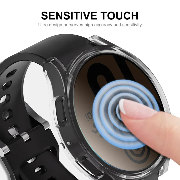 Capa TPU Suave Transparente ENKAY Hat-Prince de Cobertura Total, Para Samsung Galaxy Watch 5 40mm, Para Samsung Galaxy Watch 5 44mm