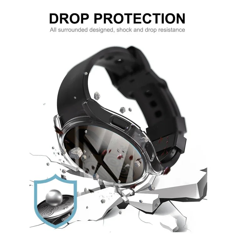 Capa TPU Suave Transparente ENKAY Hat-Prince de Cobertura Total, Para Samsung Galaxy Watch 5 40mm, Para Samsung Galaxy Watch 5 44mm