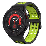 Bracelete de relógio em silicone respirável bicolor 20mm, para Samsung Galaxy Watch 5 40mm, para Samsung Galaxy Watch 5 44mm