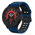Bracelete de relógio em silicone respirável bicolor 20mm, para Samsung Galaxy Watch 5 40mm, para Samsung Galaxy Watch 5 44mm