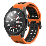 Bracelete de relógio em silicone respirável bicolor 20mm, para Samsung Galaxy Watch 5 Pro 45mm, para Samsung Galaxy Watch 4 40mm