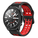 Bracelete de relógio em silicone respirável bicolor 20mm, para Samsung Galaxy Watch 5 Pro 45mm, para Samsung Galaxy Watch 4 40mm