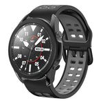 Bracelete de relógio em silicone respirável bicolor 20mm, para Samsung Galaxy Watch 5 Pro 45mm, para Samsung Galaxy Watch 4 40mm