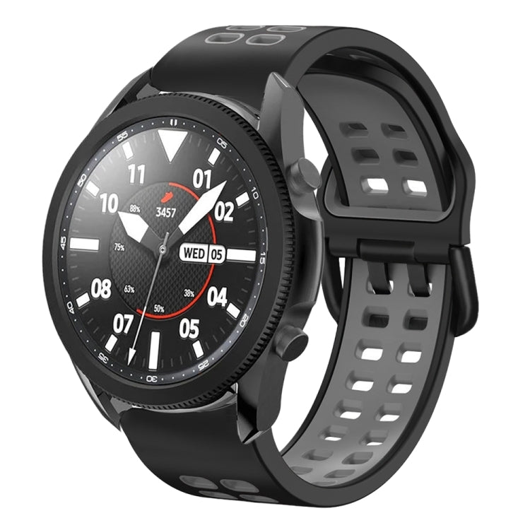Bracelete de relógio em silicone respirável bicolor 20mm, para Samsung Galaxy Watch 5 Pro 45mm, para Samsung Galaxy Watch 4 40mm