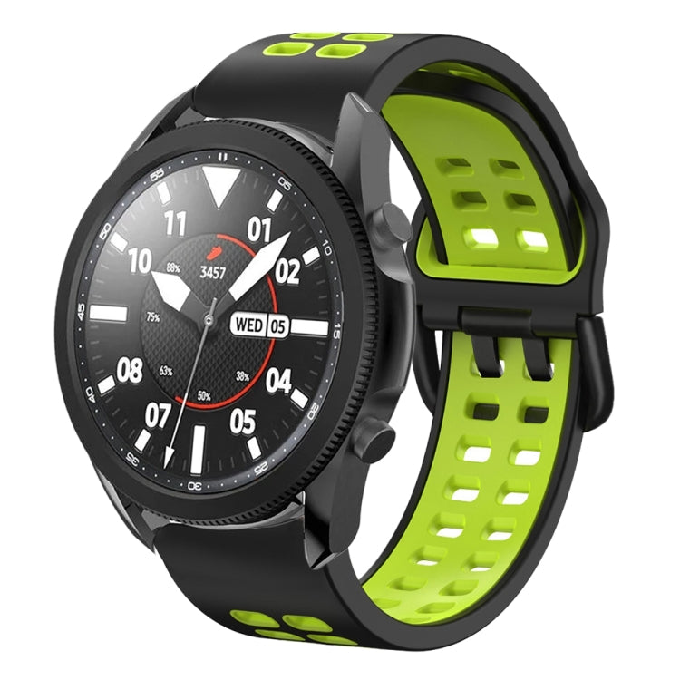 Bracelete de relógio em silicone respirável bicolor 20mm, para Samsung Galaxy Watch 5 Pro 45mm, para Samsung Galaxy Watch 4 40mm
