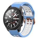 Bracelete de relógio em silicone respirável bicolor 20mm, para Samsung Galaxy Watch 5 Pro 45mm, para Samsung Galaxy Watch 4 40mm