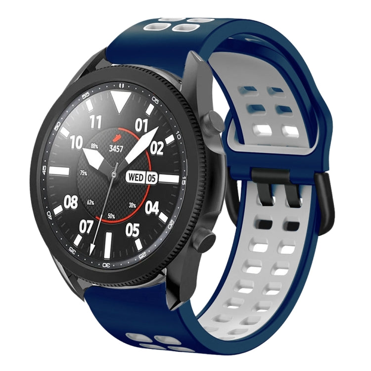 Bracelete de relógio em silicone respirável bicolor 20mm, para Samsung Galaxy Watch 5 Pro 45mm, para Samsung Galaxy Watch 4 40mm