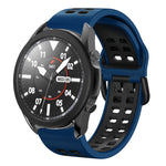 Bracelete de relógio em silicone respirável bicolor 20mm, para Samsung Galaxy Watch 5 Pro 45mm, para Samsung Galaxy Watch 4 40mm