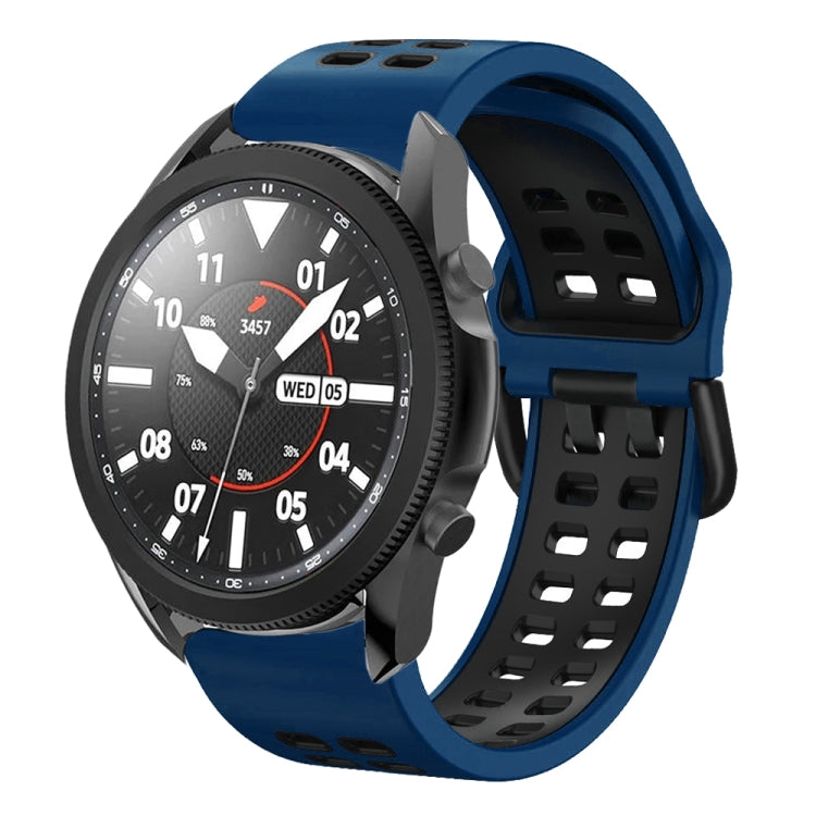 Bracelete de relógio em silicone respirável bicolor 20mm, para Samsung Galaxy Watch 5 Pro 45mm, para Samsung Galaxy Watch 4 40mm