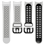 Bracelete de relógio em silicone respirável bicolor 20mm, para Samsung Galaxy Watch 5 Pro 45mm, para Samsung Galaxy Watch 4 40mm