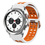 Correia de Relógio em Silicone Respirável Bicolor de 20mm, Para Samsung Galaxy Watch 4 Classic 42mm, Para Galaxy Watch Active 2