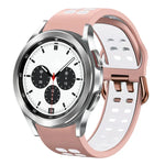 Correia de Relógio em Silicone Respirável Bicolor de 20mm, Para Samsung Galaxy Watch 4 Classic 42mm, Para Galaxy Watch Active 2