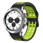 Correia de Relógio em Silicone Respirável Bicolor de 20mm, Para Samsung Galaxy Watch 4 Classic 42mm, Para Galaxy Watch Active 2