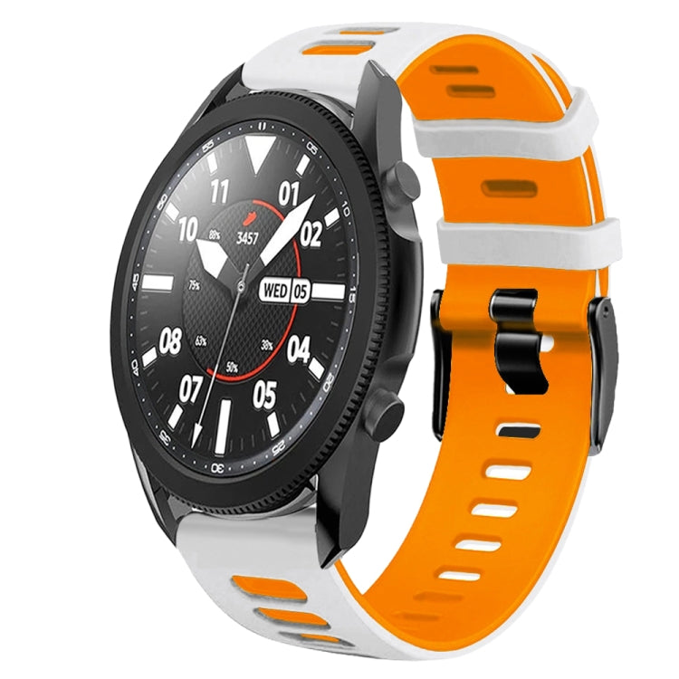 Correia de relógio em silicone bicolor 20mm, para Samsung Galaxy Watch 5 Pro 45mm, para Samsung Galaxy Watch 4 40mm