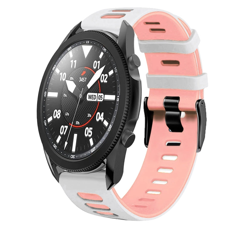 Correia de relógio em silicone bicolor 20mm, para Samsung Galaxy Watch 5 Pro 45mm, para Samsung Galaxy Watch 4 40mm