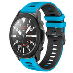 Correia de relógio em silicone bicolor 20mm, para Samsung Galaxy Watch 5 Pro 45mm, para Samsung Galaxy Watch 4 40mm