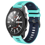 Correia de relógio em silicone bicolor 20mm, para Samsung Galaxy Watch 5 Pro 45mm, para Samsung Galaxy Watch 4 40mm