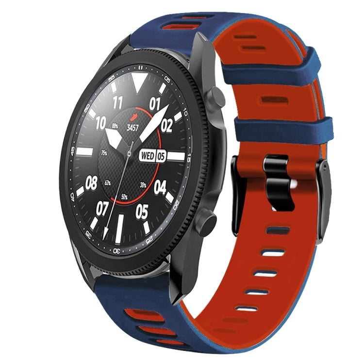 Correia de relógio em silicone bicolor 20mm, para Samsung Galaxy Watch 5 Pro 45mm, para Samsung Galaxy Watch 4 40mm