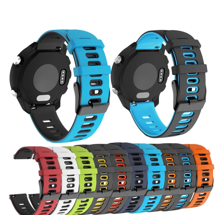 Correia de relógio em silicone bicolor 20mm, para Samsung Galaxy Watch 5 Pro 45mm, para Samsung Galaxy Watch 4 40mm