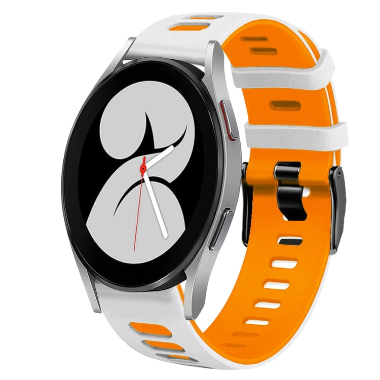 Correia de relógio em silicone bicolor 20mm, para Samsung Galaxy Watch 5 Pro 45mm, para Samsung Galaxy Watch 4 40mm