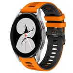 Correia de relógio em silicone bicolor 20mm, para Samsung Galaxy Watch 5 Pro 45mm, para Samsung Galaxy Watch 4 40mm