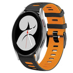 Correia de relógio em silicone bicolor 20mm, para Samsung Galaxy Watch 5 Pro 45mm, para Samsung Galaxy Watch 4 40mm