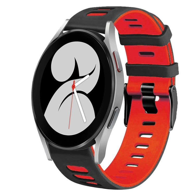 Correia de relógio em silicone bicolor 20mm, para Samsung Galaxy Watch 5 Pro 45mm, para Samsung Galaxy Watch 4 40mm