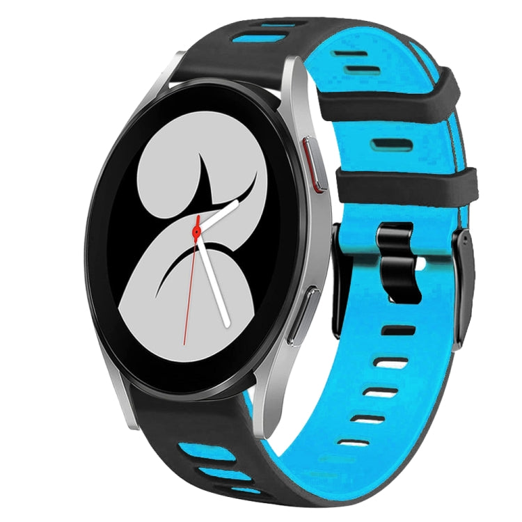 Correia de relógio em silicone bicolor 20mm, para Samsung Galaxy Watch 5 Pro 45mm, para Samsung Galaxy Watch 4 40mm