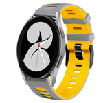 Correia de relógio em silicone bicolor 20mm, para Samsung Galaxy Watch 5 Pro 45mm, para Samsung Galaxy Watch 4 40mm