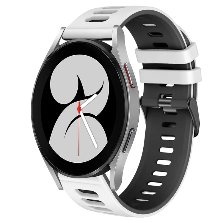 Correia de relógio em silicone bicolor 20mm, para Samsung Galaxy Watch 5 Pro 45mm, para Samsung Galaxy Watch 4 40mm