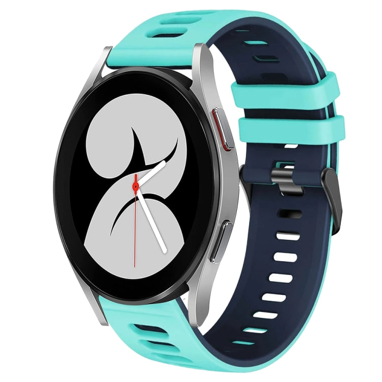 Correia de relógio em silicone bicolor 20mm, para Samsung Galaxy Watch 5 Pro 45mm, para Samsung Galaxy Watch 4 40mm