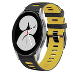 Correia de relógio em silicone bicolor 20mm, para Samsung Galaxy Watch 5 Pro 45mm, para Samsung Galaxy Watch 4 40mm